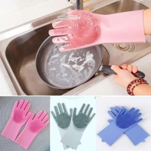 (2 জোড়া) Dish Washing Kitchen Hand Gloves
